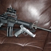 M&P15R with AAC 762-SDN-6 silencer and my daily carry piece, M&P45 full size. M&P15R with AAC 762-SDN-6 silencer and my daily carry piece, M&P45 full size.